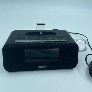 iHome iPLWBT5 Apple Watch & iPhone Charging Dock + Bluetooth Clock Radio